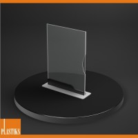 Porta menu' A4 bilaterale in plexiglass