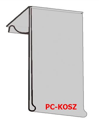 Portaprezzo “PC-KOSZ” 39 per ripiani e cestini in filo 