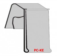 Profilo porta prezzo “PC-KE” 39 per ripiani e cestini in filo 